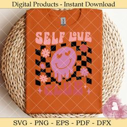 self love club retro svg design