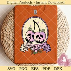 wicked apple svg design
