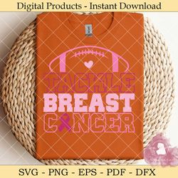 tackle breast cancer svg design
