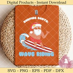 surfing santa: wave riding
