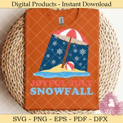 joyful july snowfall