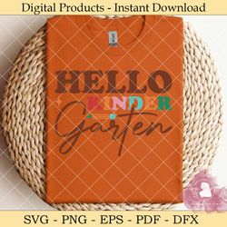 hello kinder garten svg design