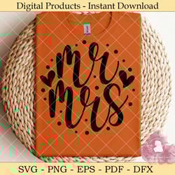 mr. mrs svg design