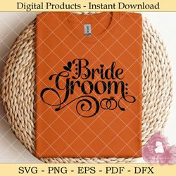 Bride Groom Svg Design