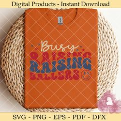 busy raising raising ballers retro svg