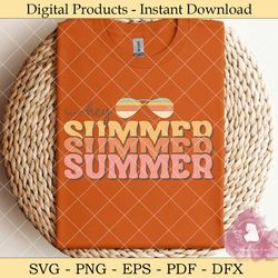 hey summer – retro summer svg