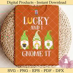 lucky and i gnome it three lucky gnomes