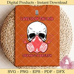 love is in the air toxic gas mask svg