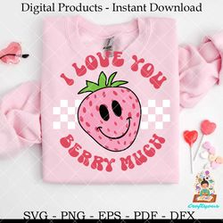 i love you berry much strawberry