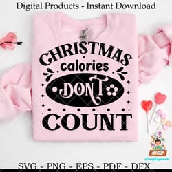 christmas calories don't count svg