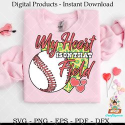 my heart is on that field baseball mom