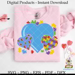 autism hearts autism awareness puzzle
