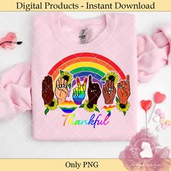 thankful pride month rainbow pride png