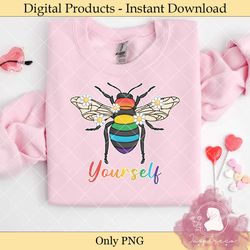 bee yourself be yourself lgbt rainbow