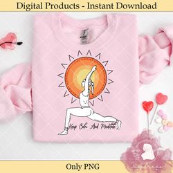 keep calm and meditate sublimation png