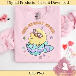 easter chick one groovy chick retro