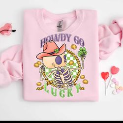 howdy go lucky skeleton st patrick