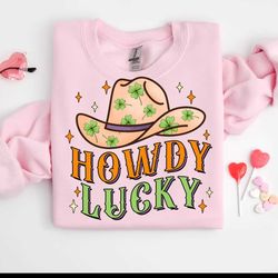 howdy lucky cowboy hat st patrick