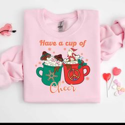 have a cup of cheer hippie santa png