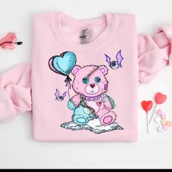 pastel goth teddy bear anime kawaii