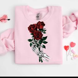 roses skeleton hands halloween