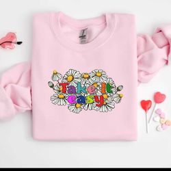 take it easy daisy floral sublimation