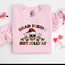 skeleton dead inside but it's christmas