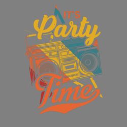 retro 80s 90s tshirt design party time digital download files