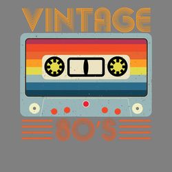 retro cassette 80s 90s tshirt design digital download files