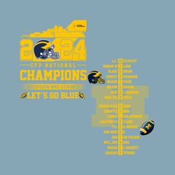 CFP National Champions Michigan Wolverines PNG