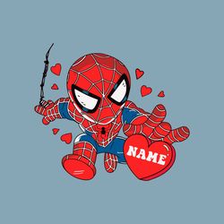 Personalized Spiderman Love Valentine SVG