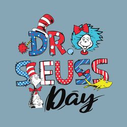 Funny Dr Seuss Day Characters SVG