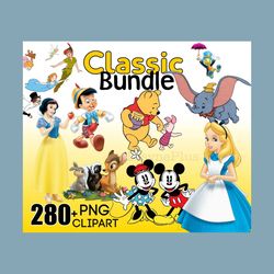 Disney Movie Character Classic Bundle PNG