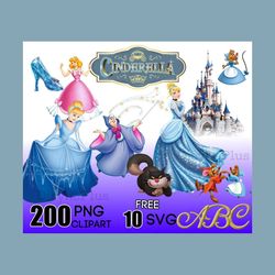 Cinderella Disney Movie Bundle PNG