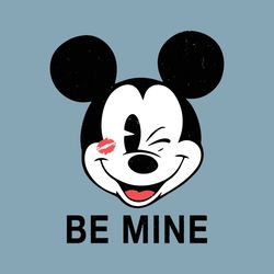 Mickey Mouse Be Mine Cute Valentine SVG