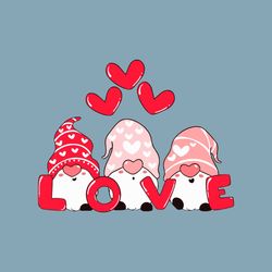 Cute Gnome Love Valentine SVG