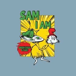 Sam I Am Green Eggs and Ham SVG