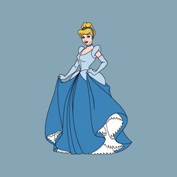 Cinderella Princess Layered SVG Cricut Cut File Silhouette Vector Artwork Instant Download Clip Art Sticker Print Digita