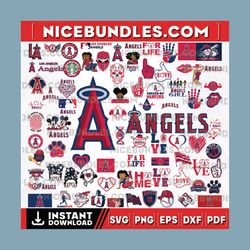 79 Files Los Angeles Angels Team Bundles Svg ,Los Angeles Angels Svg, MLB Team Svg, MLB Svg, Png, Dxf, Eps, Jpg, Instant