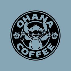 ohana coffee svg, stitch svg, stitch png