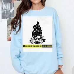 outdoor campfire svg | camp life svg | camping svg | adventure svg | campfire clipart | camping t shirt | cricut & silho