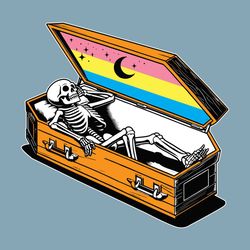 Coffin LGBT Skeleton Funny SVG