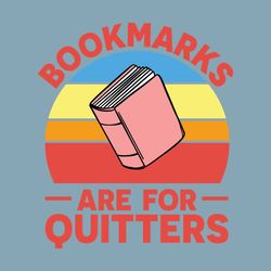 Bookmarks Are for Quitters Reading SVG