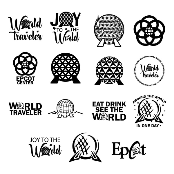 Epcot Svg Digital Download Files | Inspire Uplift