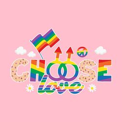 Choose Love LGBT Rainbow Flags