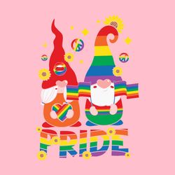 Pride Gnome Couple LGBT Rainbow