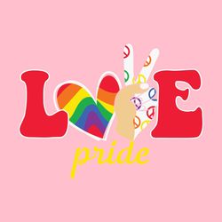 LOVE Pride LGBT Colors