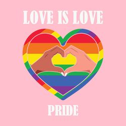 Love is Love Pride LGBT Heart