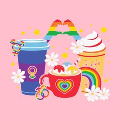 LGBT Coffee Cups Rainbow Cup