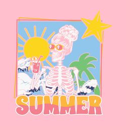 Summer Time Skeleton Summer Vibes